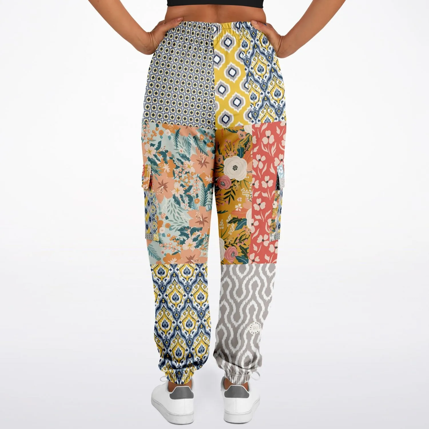 Tallulah Bankhead Yellow Patchwork Unisex Cargo Sweats