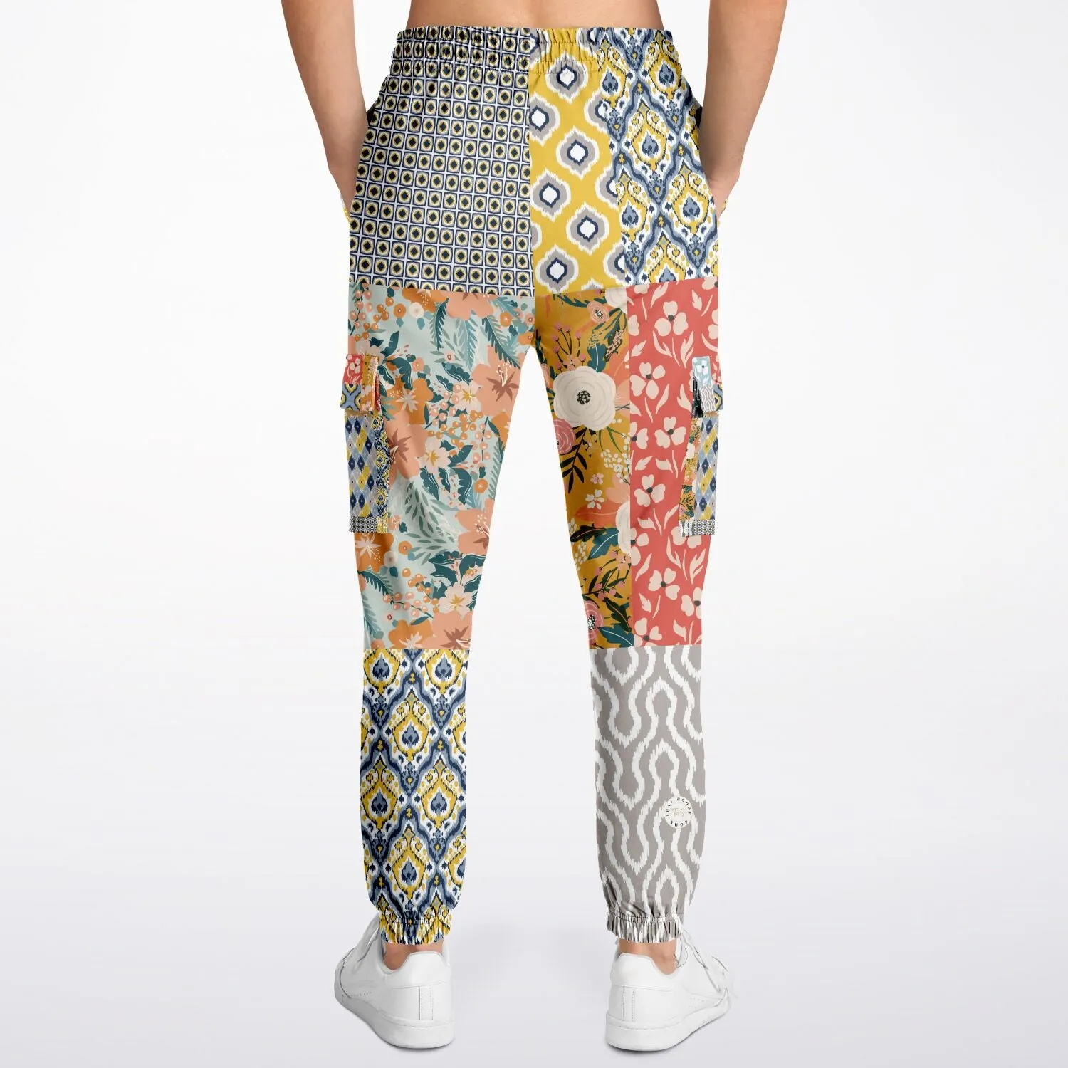 Tallulah Bankhead Yellow Patchwork Unisex Cargo Sweats