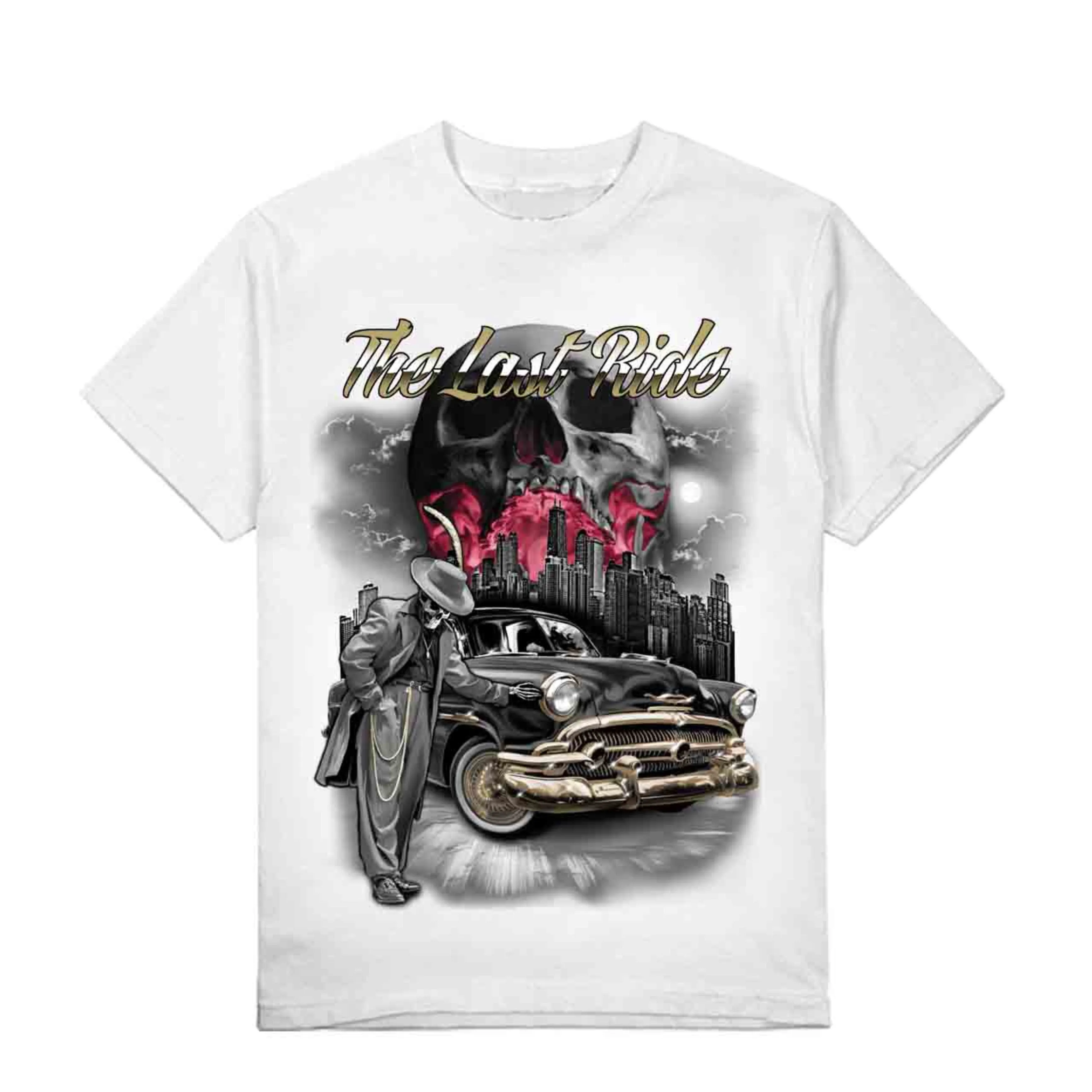 Sure! Here’s an optimized title for your e-commerce product:

Stylish Graphic Tee - The Last Ride Adventure Collection

This title adds a touch of style and context to appeal to potential buyers, emphasizing that its part of a collection.