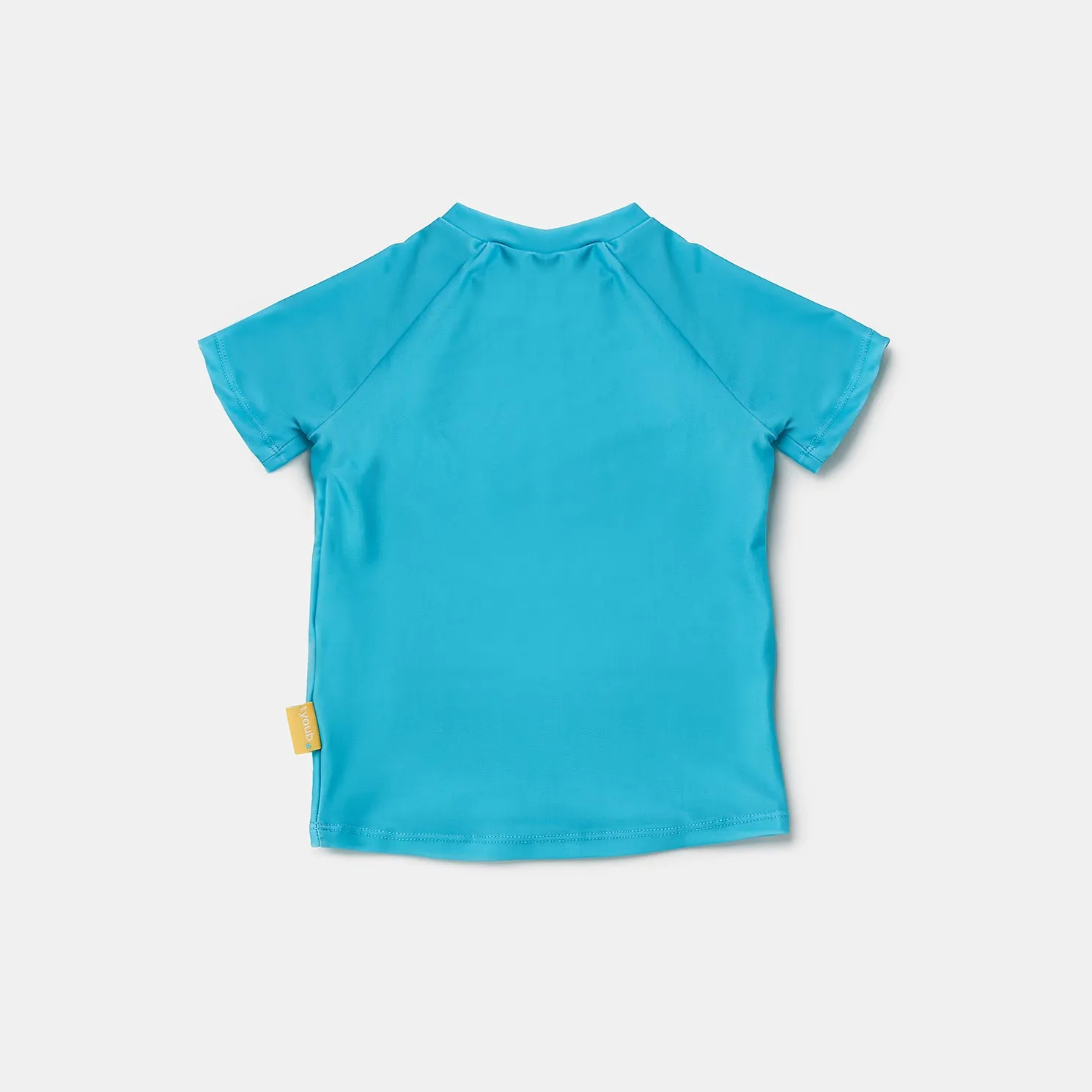 Tyoub Kids Short Sleeve Rash Guard UPF50  Aqua | Eco Swim Surf