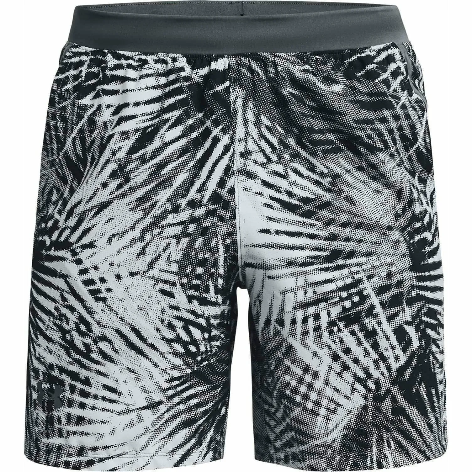 Under Armour Launch 7 Inch Print Mens Running Shorts - Grey