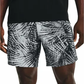 Under Armour Launch 7 Inch Print Mens Running Shorts - Grey