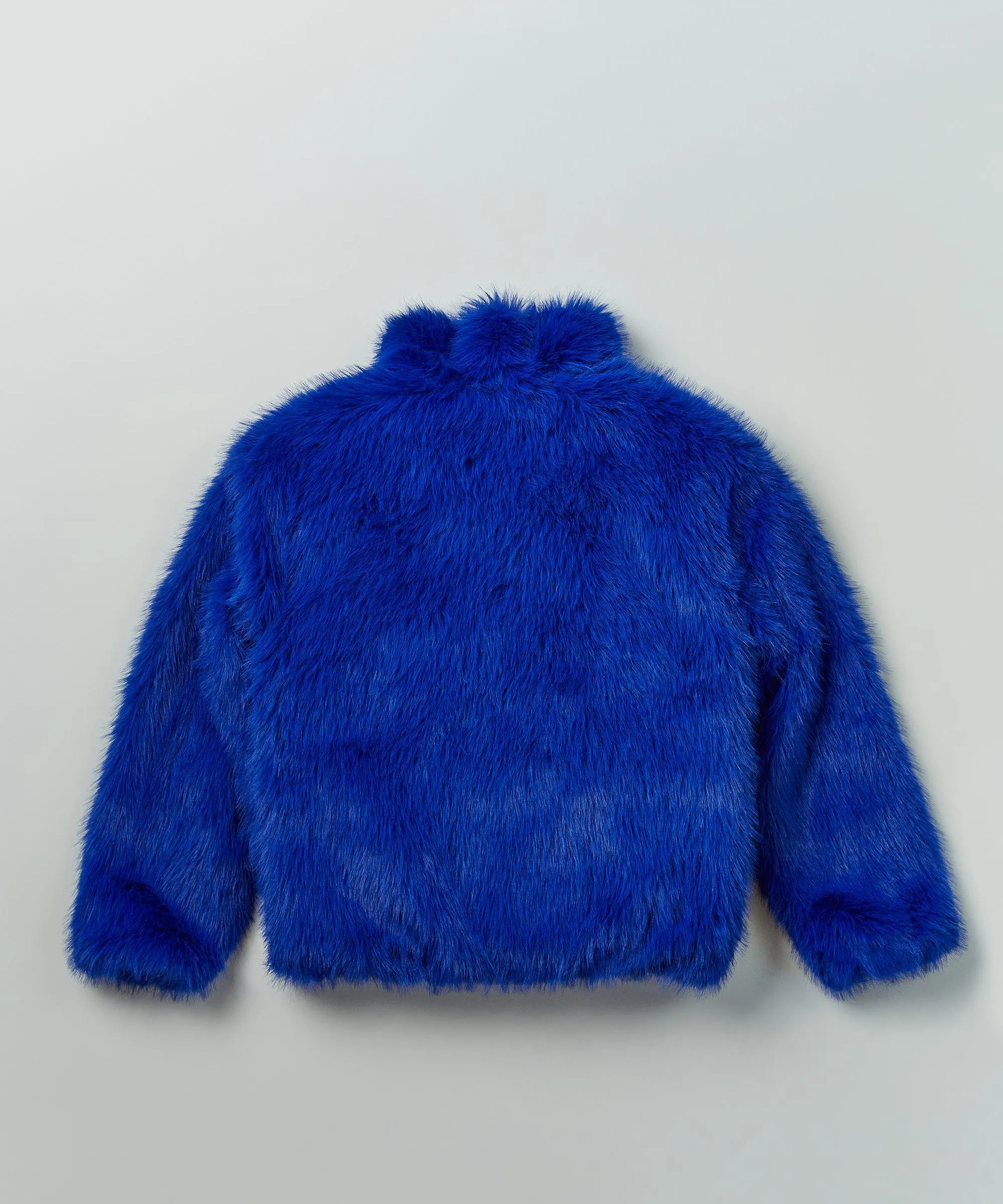 Uptown Faux Fur Jacket - Blue