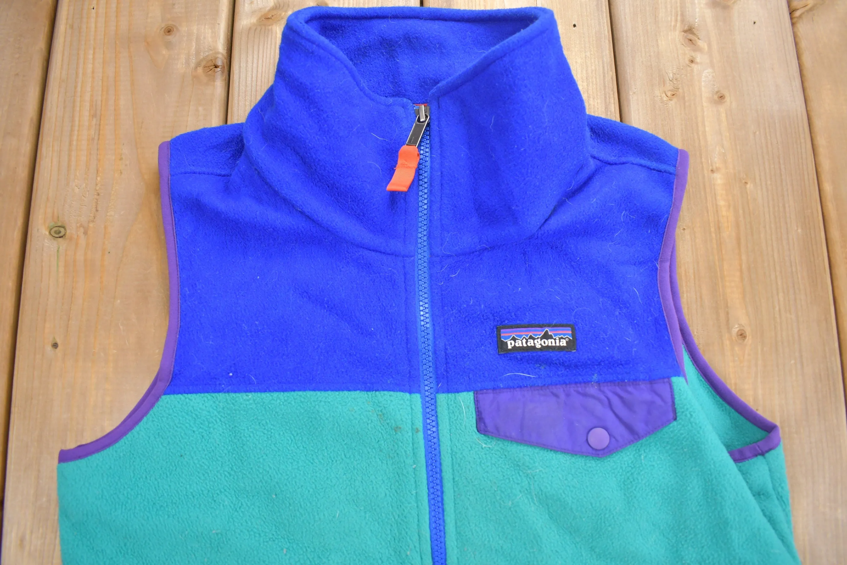 Vintage Y2K Patagonia Synchilla Full Zip Fleece Sweater Vest / Size Small / 90s Fleece Vest / Streetwear