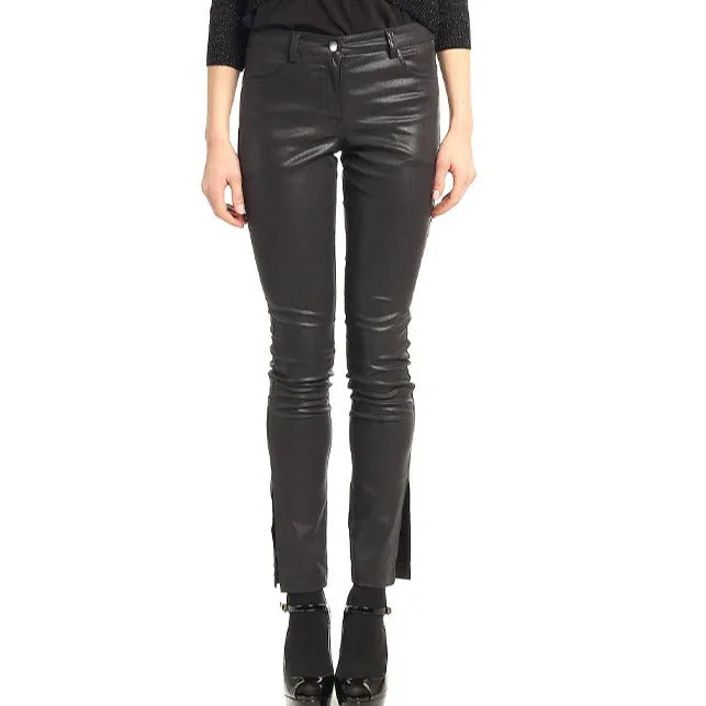 Women's Leather Jeans - Courtney