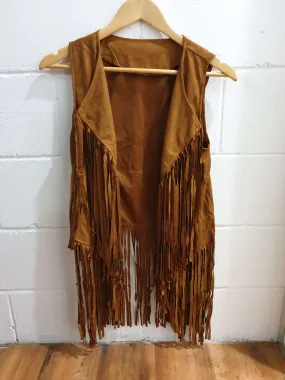 Women's Microsuede Tassel Vest