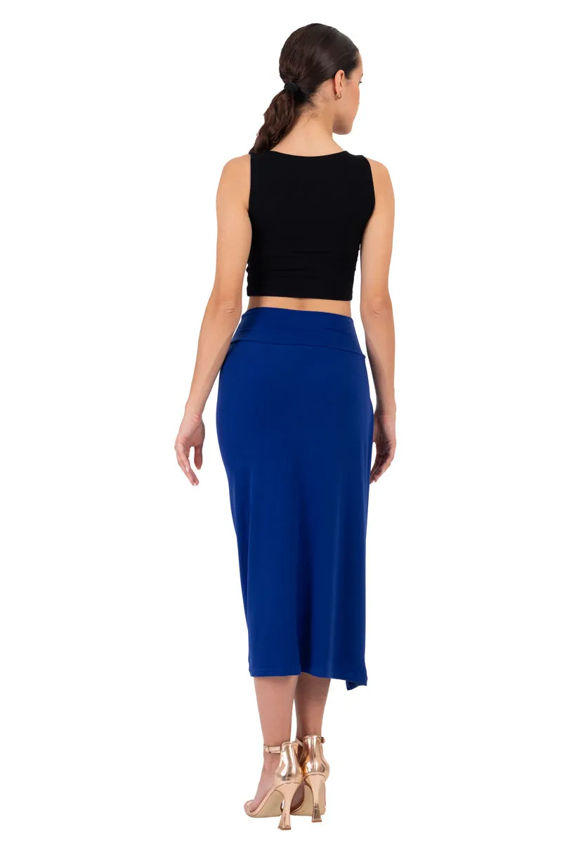 Wrap Tango Midi Skirt With High Slit