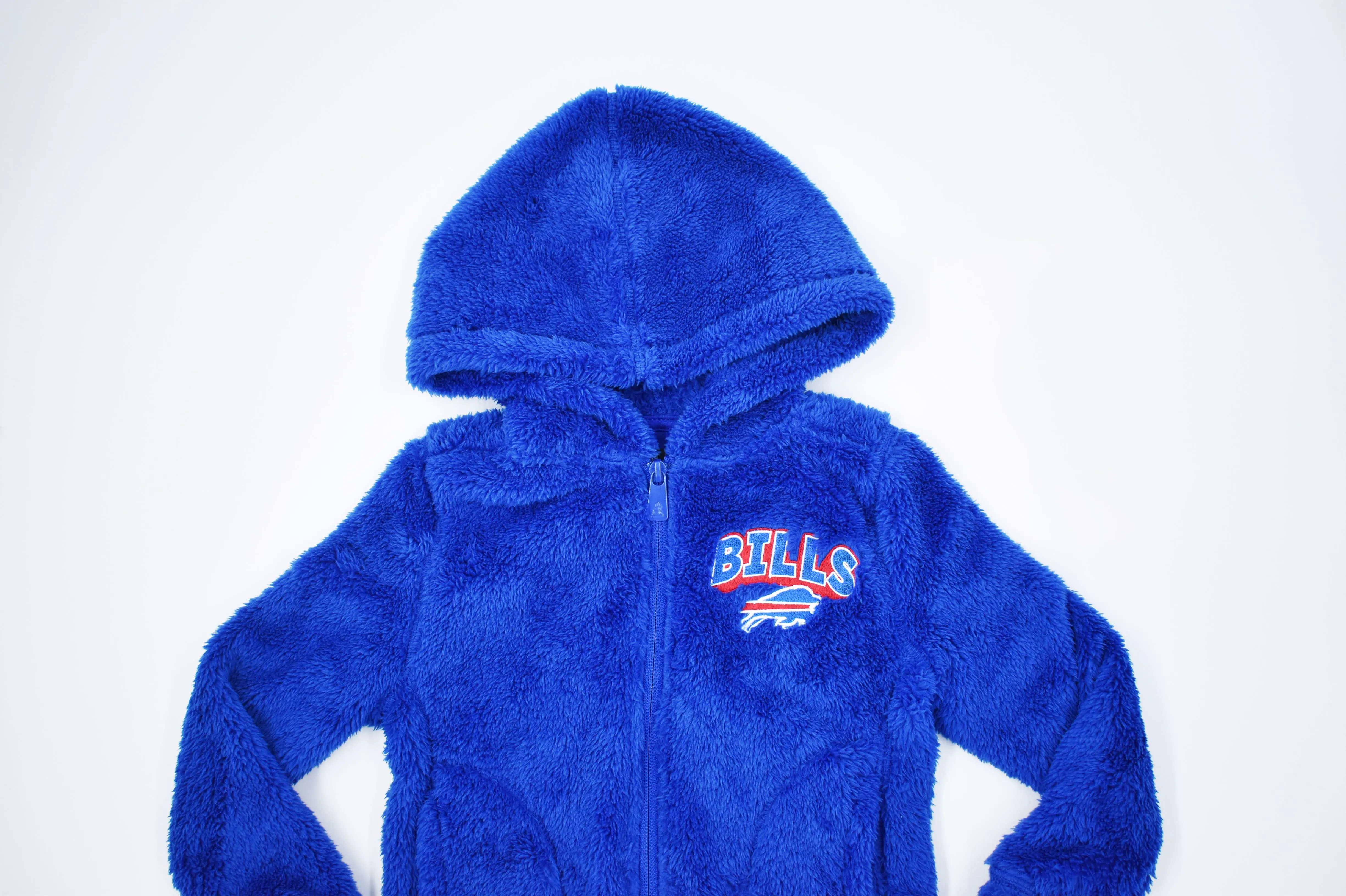 Youth Buffalo Bills Royal Blue Full Zip Sherpa Hoodie